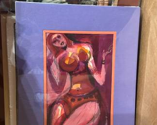 Lots of unframed artwork