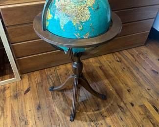 Vintage Floor Globe 