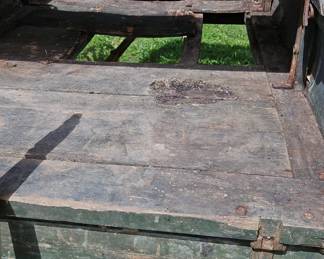 View of wedding carriage floor