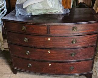 Bow front dresser