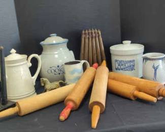 Rolling Pins, Cookie Jars, Candle Molds And More