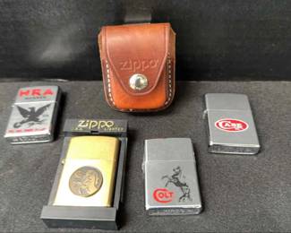 Colt, Case, NRA Zippo Lighters