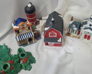 Xmas Village Collectible Mystery Lot