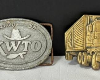 Vintage Belt Buckles, 1 Solid Brass