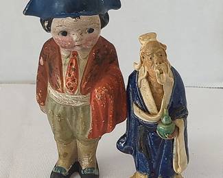 Matador And Chinese Mud Man Figurines