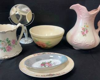Floral Period Piece Glassware