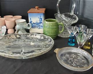 Cut Glass And Ceramic Bundle
