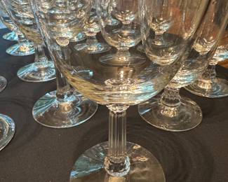 More glassware with silver rim