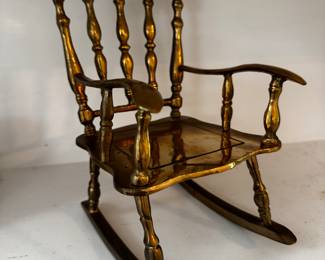 Antique rocker for doll