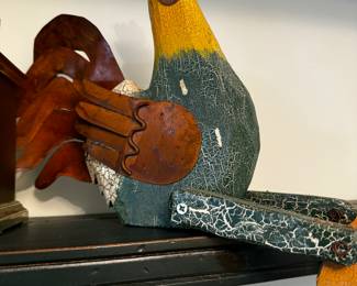 Wooden rooster