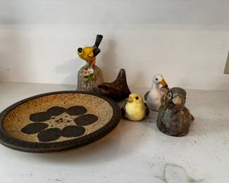 Bird sculptures