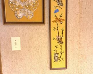 Needlepoint butterfly art