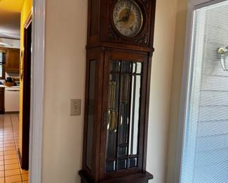 Grandfather clock from arts and crafts period