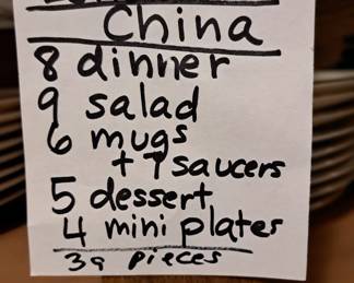 39 pieces of Lenox Princess