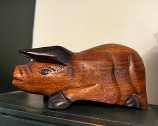 Carved piglet