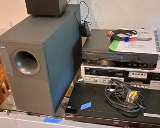 All kinds of stereo equipment--Bose, JVC, Sony, Panasonic and more