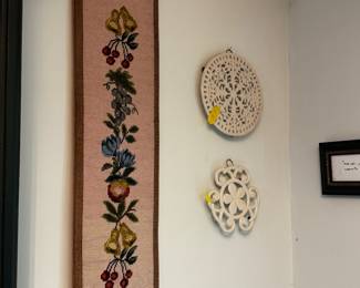 Needlework bell pull/wall hanging
Lennox trivets