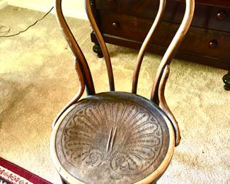 Rare antique bistro chair