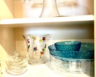 Glass serving pieces