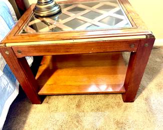MCM lattice top side table