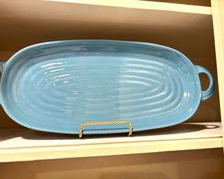 Stoneware bread plate