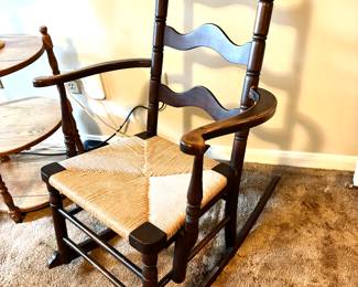 Several rocking chairs