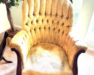 Vintage Victorian mahogany parlor chairs