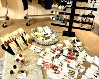 Large selection of earrings
