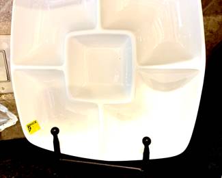 White serving pieces