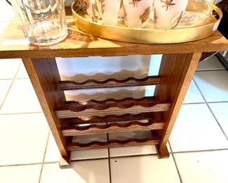 Oak wine rack