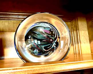 Large signed paperweight