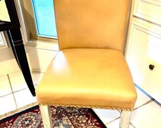 Pair of nailhead trim side chairs