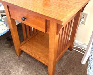 Mission style side table