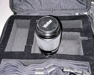 a Vivitar lens