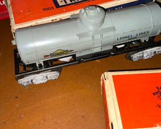Train car is original boxes
