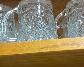 Beautiful crystal cups