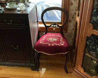 Beautiful little needlepoint, Victorian chair