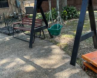 Swing frame and baby swing both available for sale