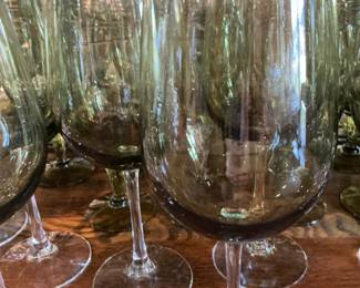 Green stemware