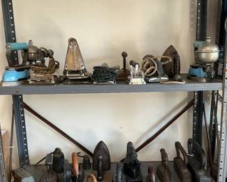 A nice collection of black irons