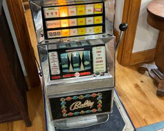 Our pride and joy, 1960’s Bally slot machine takes a quarter