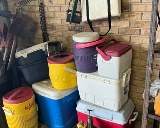 A good selection of coolers all in pretty good shape