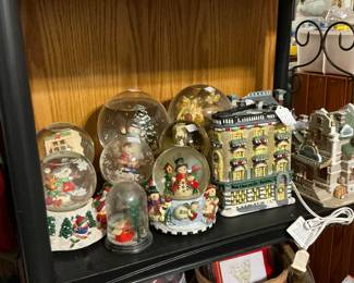 We have from snow globes, lighted houses