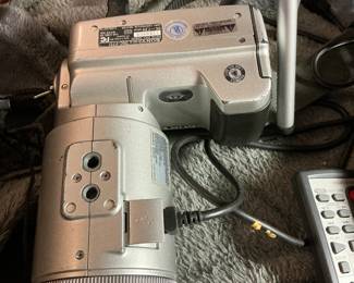 Sony camcorders with chargers and accessories