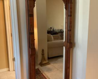 Antique Eastlake style floor mirror