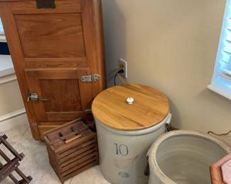 Antique Ice Cabinet