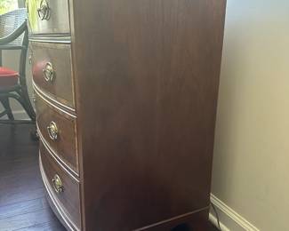 Baker Furniture Mahogany Bowfront Chest
