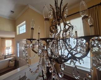 Crystal bronze chandelier 