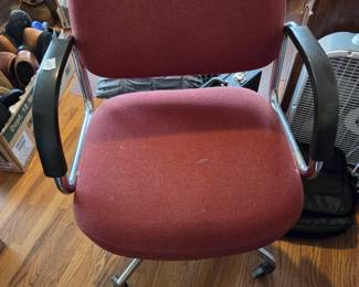 #67	Office Chair Burgandy Fabric	 $25.00 
