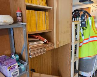 #118	Laminate Storage Cabinet w/1 door - as is - 37.5x12x79 - You Move	 $20.00 
